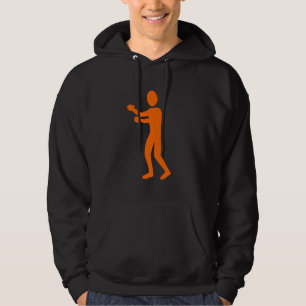 Sudadera Figura de boxeo - Naranja