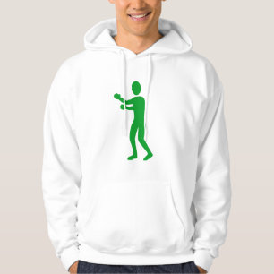 Sudadera Figura de Boxeo - Verde Hierba