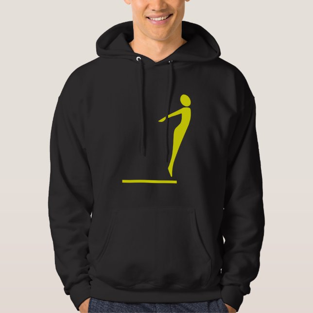 Sudadera Figura de buceo - Amarillo (Anverso)