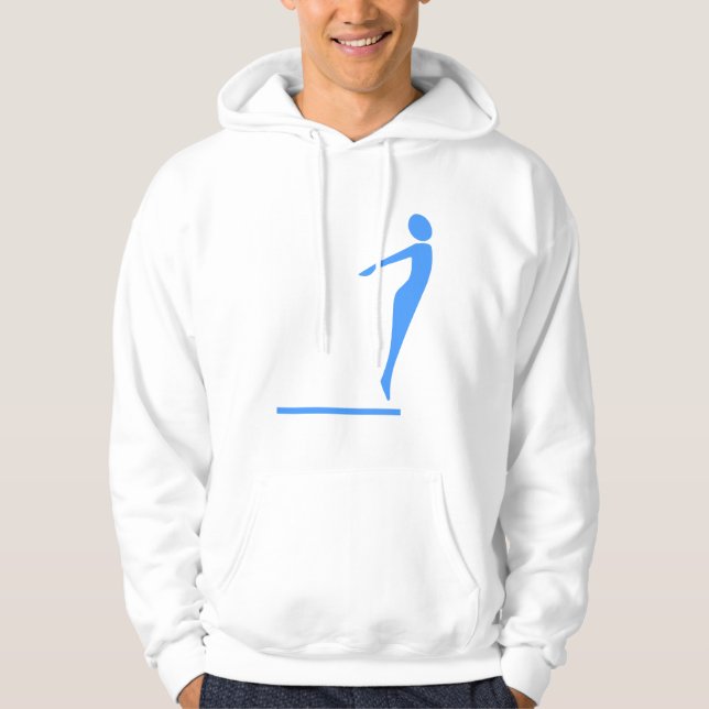 Sudadera Figura de buceo - Azul bebé (Anverso)
