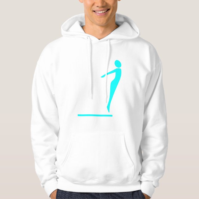 Sudadera Figura de buceo - cian (Anverso)