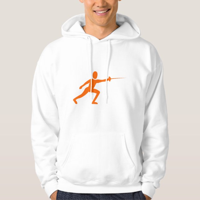 Sudadera Figura de cercado - Naranja (Anverso)