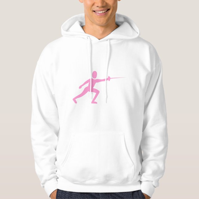 Sudadera Figura de la valla - Rosa (Anverso)