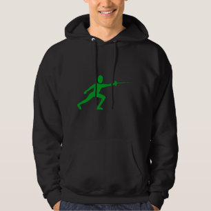Sudadera Figura de la valla: verde de la hierba