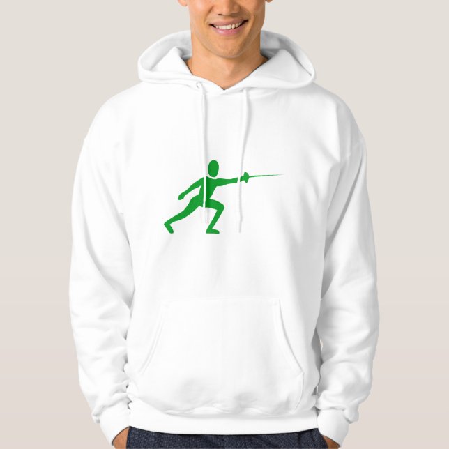 Sudadera Figura de la valla: verde de la hierba (Anverso)