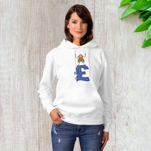 Sudadera Figura de palito juguetona parada sobre Libra (Subido por el creador)