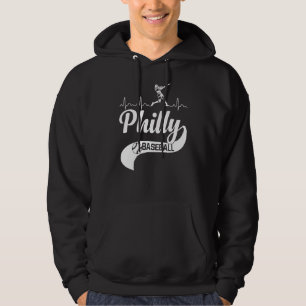 Sudadera Filadelfia Retro Baseball Heartbeat Vintage Phil