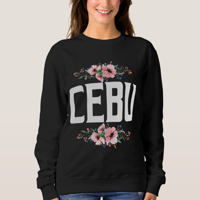 Sudadera Filipinas Cebu Diseño de flores Patriotismo (Anverso)