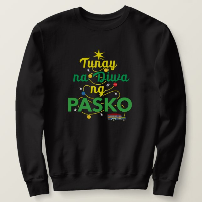 Sudadera Filipinas tagalo espíritu de Navidades (Anverso del diseño)