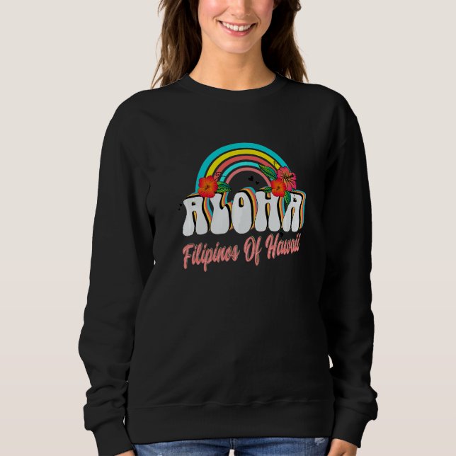 Sudadera Filipino American Aloha Hawaiian Greeting Or Parti (Anverso)