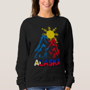 Sudadera Filipino de Filipinas Bandera de hielo de Alaska m