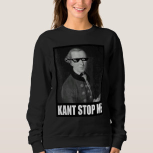 Sudadera Filosofía de Gafas de Sol Diciendo Meme No Puedo P