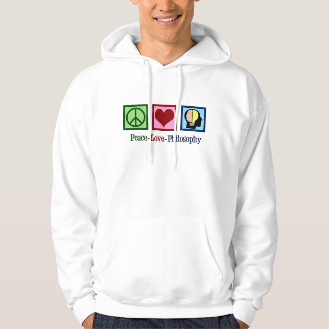 Sudadera Filosofía del amor por la paz (Anverso)