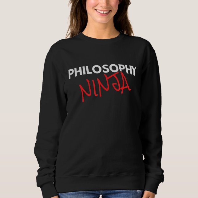 Sudadera Filosofía Ninja Fun Philosopher (Anverso)