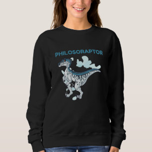 Sudadera Filósofo Filoso raptor Dino Hombres Mujeres