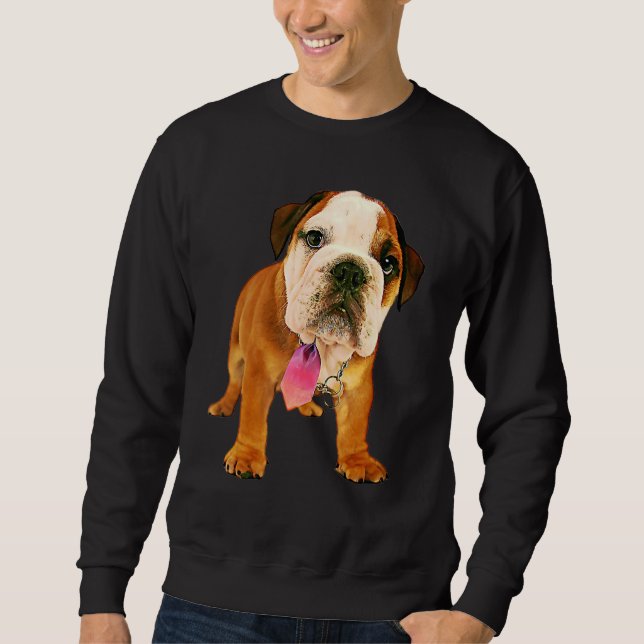 Sudadera Filtro de pintura de aceite Bulldog de corte (Anverso)