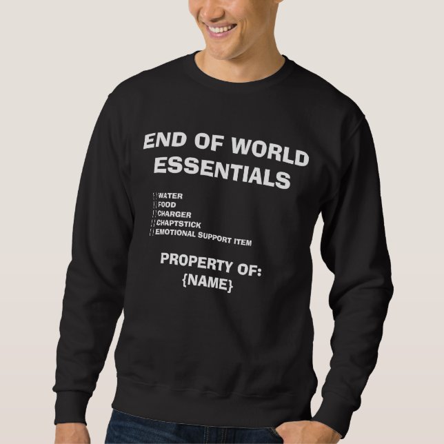 Sudadera Fin de palabra - camiseta (Anverso)