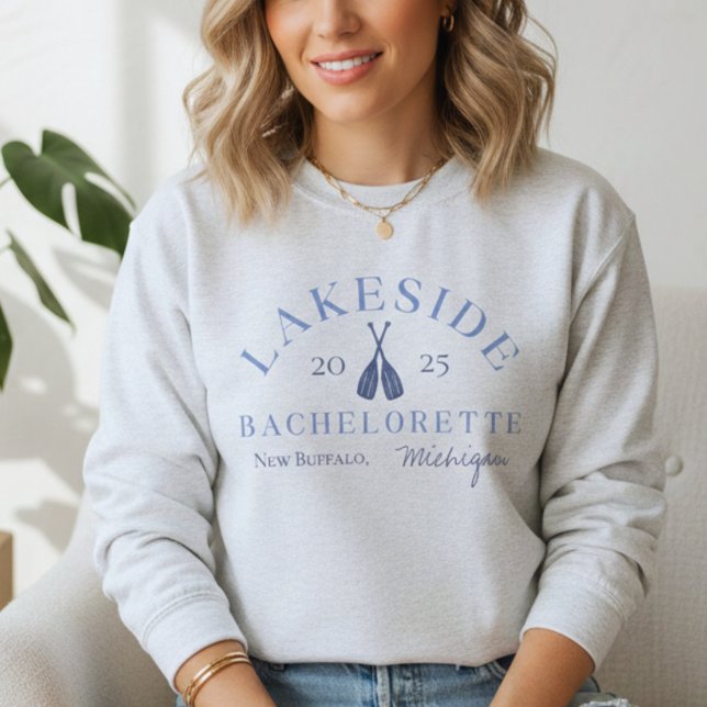 Sudadera Fin de semana de los Chicas clásicos de Bacheloret (Classic Coastal Lake Bachelorette Sweatshirt)