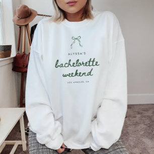 Sudadera Fin de semana de soltera Coquette de guión moderno