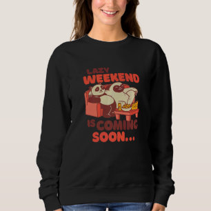 Sudadera Fin de semana perezoso Panda Lorris Sloth Animales