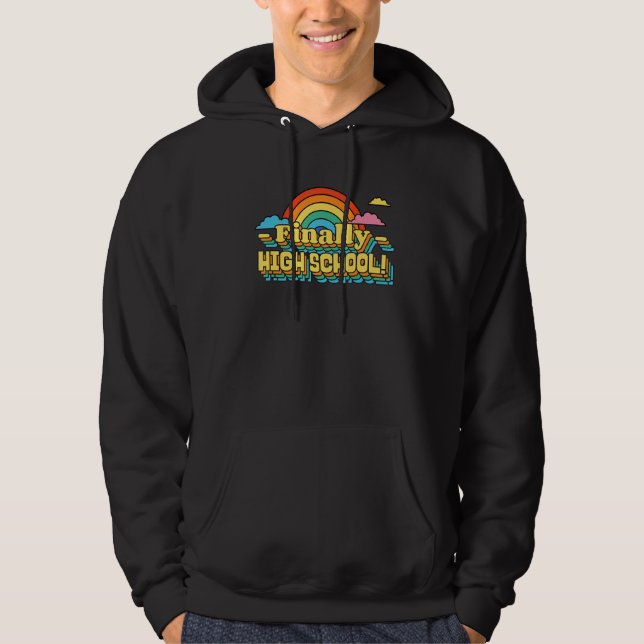 SUDADERA FINALLY HIGH SCHOOL STUDENT RETRO GROOVY (Anverso)