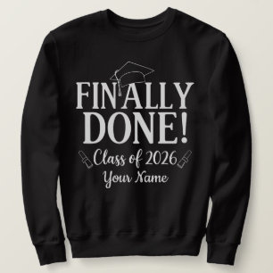 Sudadera Finalmente Terminado Clase 2026 Graduación Persona