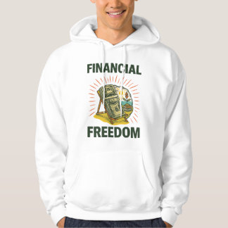 Sudadera Financial Freedom Bold Beach Chair & Sunny Vibes