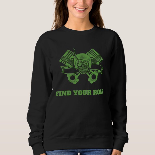 Sudadera Find Your Road Skull Men (Anverso)