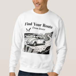 Sudadera Find Your Route Vintage Surf Bug Graphic