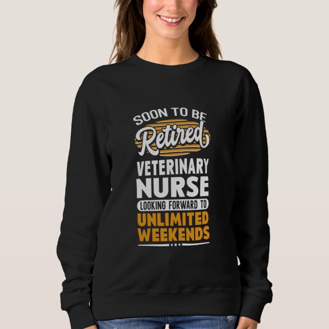 Sudadera Fines de semana ilimitados Enfermero Veterinario R (Anverso)