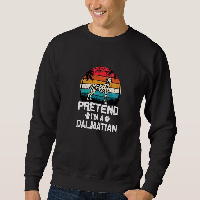 Sudadera Finge que soy ropa de perro dálmata (Anverso)