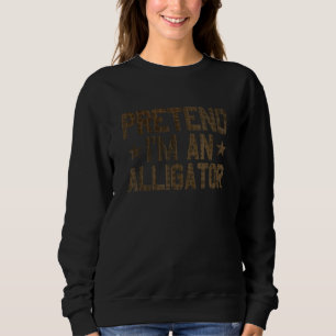 Sudadera Finge que soy un caimán cocodrilo caimán para homb