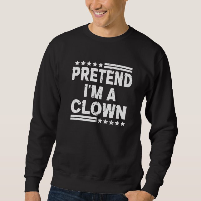 Sudadera Finge que soy un payaso Fiesta de disfraces de Hal (Anverso)