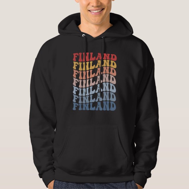 Sudadera Finland Groovy Retro Finn (Anverso)