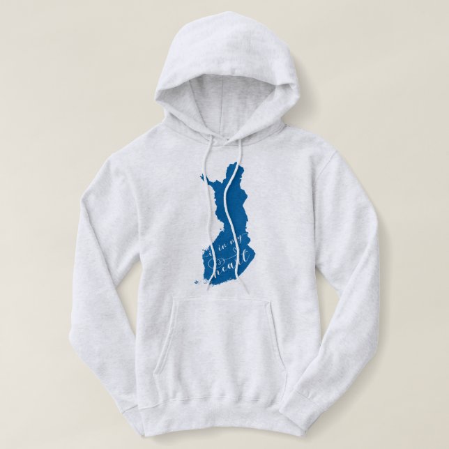 Sudadera Finlandia Está En Mi Corazón (Diseño del anverso)