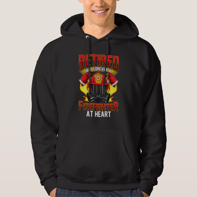 Sudadera Fire Fighter Retired Firefighter Fireman (Anverso)