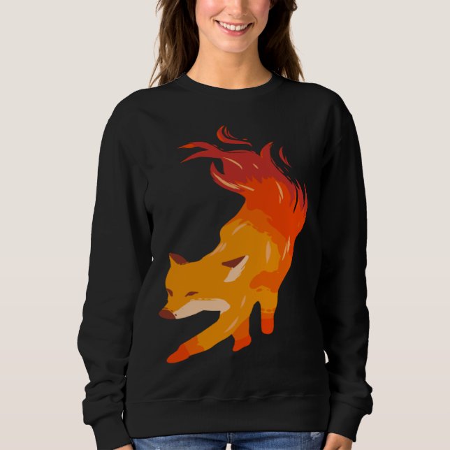 Sudadera Fire fox artist and fox fan (Anverso)