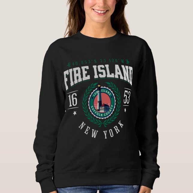 Sudadera Fire Island New York Lighthouse Long Island NY Sou (Anverso)