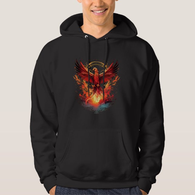 Sudadera Fire Phoenix Bird Myththic Bird Phoenix Rising Rej (Anverso)