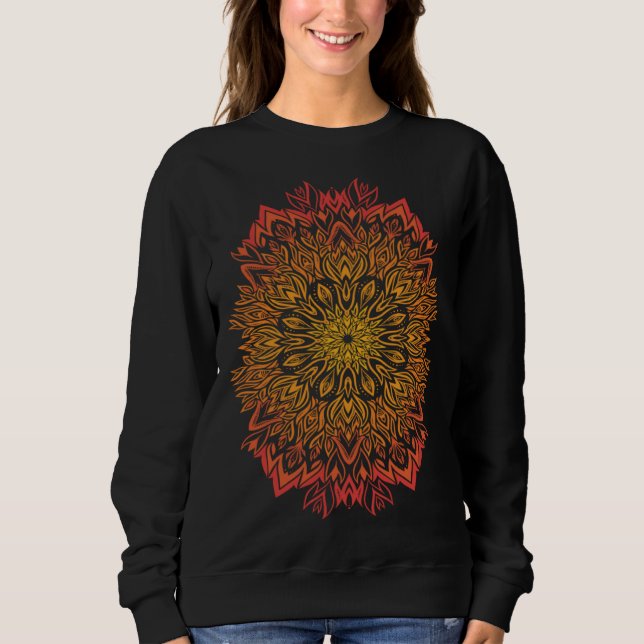 Sudadera Fire Spirit Mandala Art Design (Anverso)