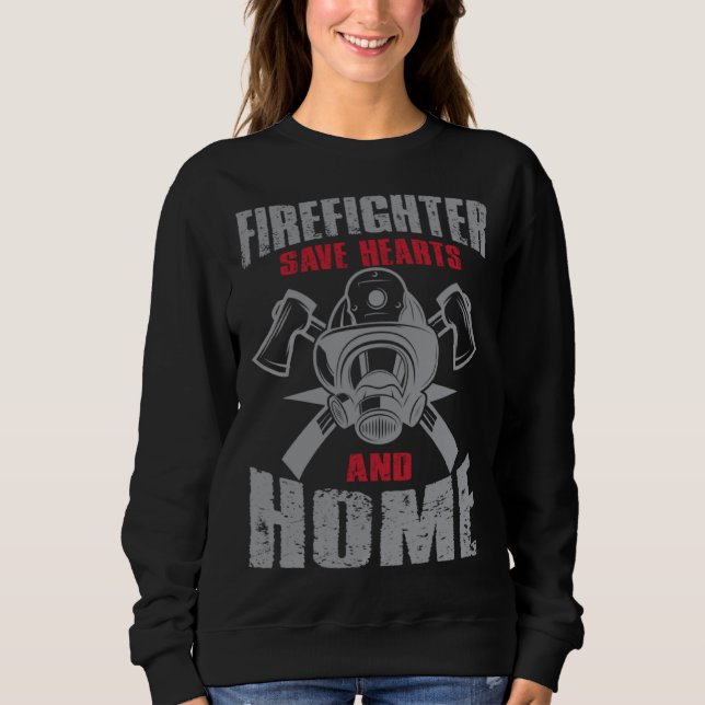 Sudadera firefighter & firetruck  for firefighters (Anverso)