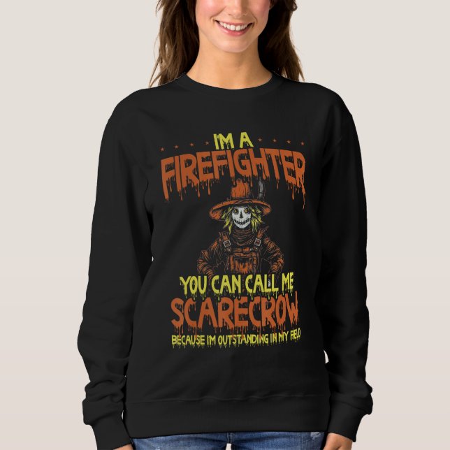 Sudadera Firefighter Halloween Fireman Halloween Party Fire (Anverso)