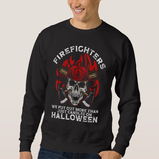Sudadera Firefighter Halloween Fireman Halloween Party Fire (Anverso)