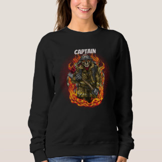 Sudadera Firefighter Skeleton Captain