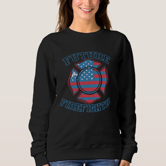 Sudadera Firefighter USA Flag Future Firefighter (Anverso)