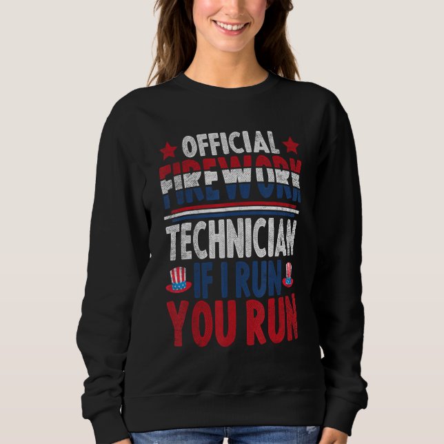Sudadera Firework Technician 4th Of July (Anverso)