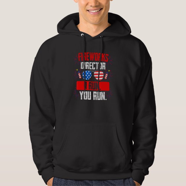 Sudadera Fireworks Director I Run  You Run Firework Usa (Anverso)