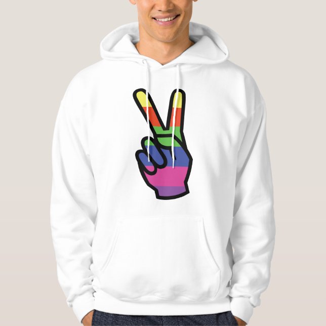 Sudadera Firma de la mano de paz (Anverso)
