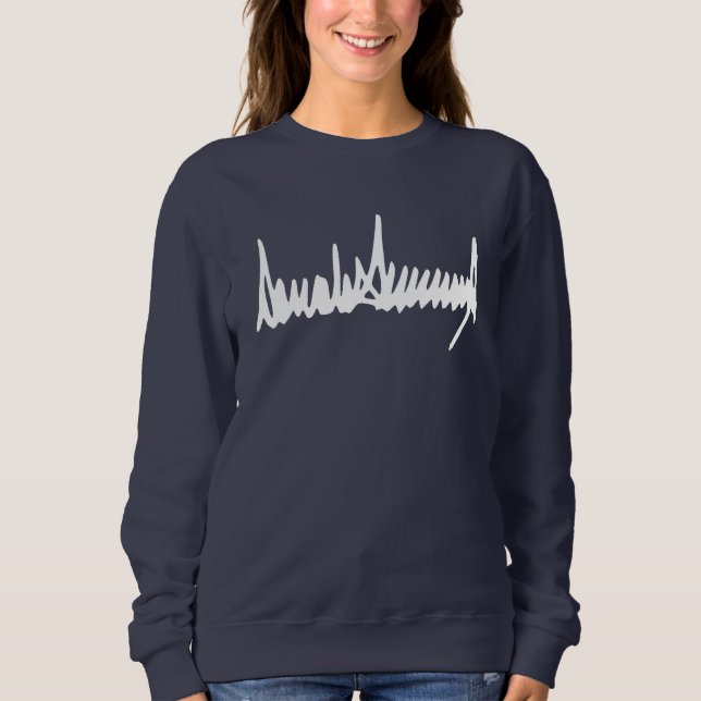 Sudadera Firma del autógrafo de Donald Trump (Anverso)