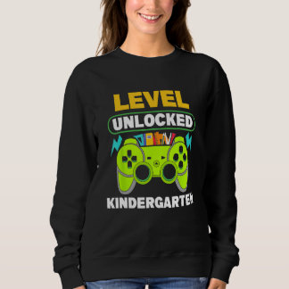 Sudadera First Day of Kindergarten Level Unlocked Back To S